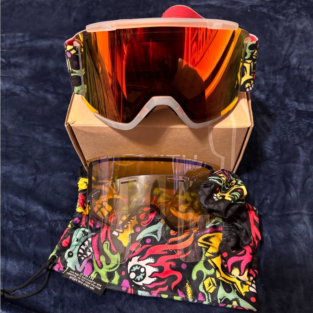 SMITH Sunglasses with Orange and Black Design